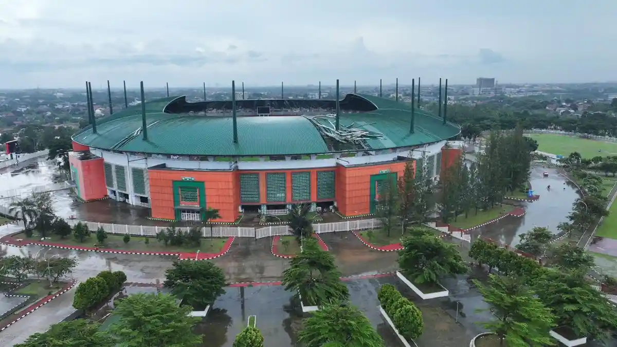 Pakansari Diterjang Puting Beliung, Bupati Bogor Turun Tangan Pastikan Stadion Aman