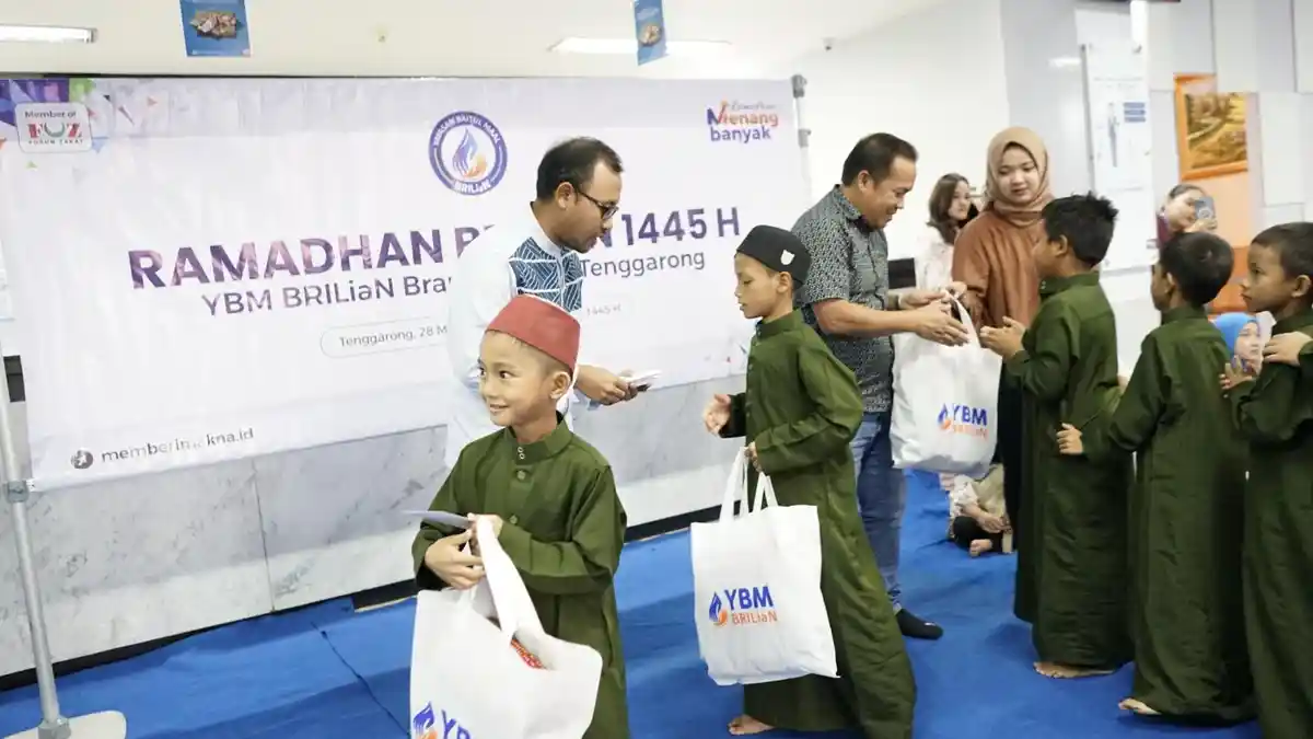Berbagi Kebahagiaan Ramadhan, BRI Cabang Tenggarong Santuni Panti Asuhan Ar-Rayyan