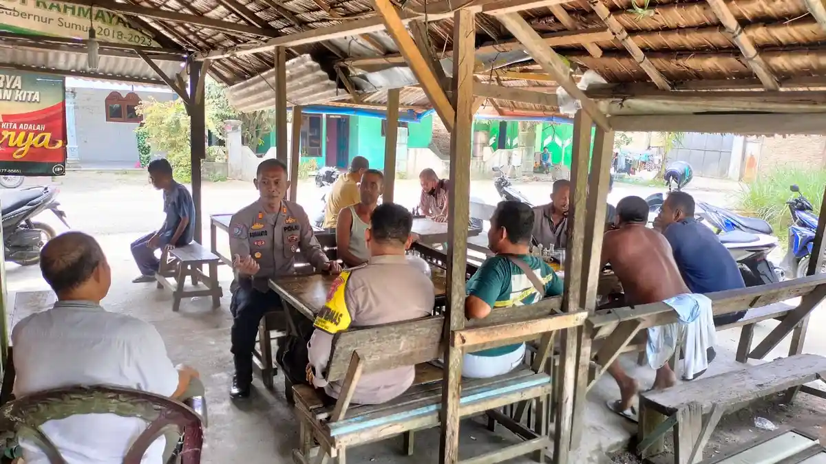 Polsek Teluk Nibung Beserta Bhabinkamtibmas Sampaikan Pesan Penting Kepada Masyarakat