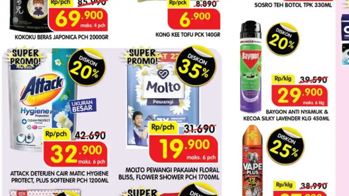 PROMO Superindo Hari Ini 22 Juni 2023, Lebih Hemat Beli Attack Matic Jumbo Rp32.900 Baygon Rp29.900