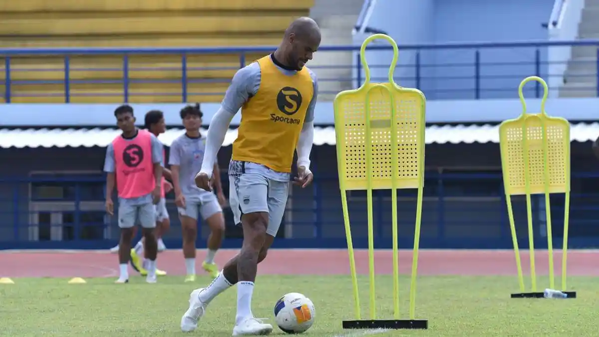Ekspresi Kegembiraan David Da Silva Bisa Cetak Gol Lagi untuk Persib setelah Didera Cedera