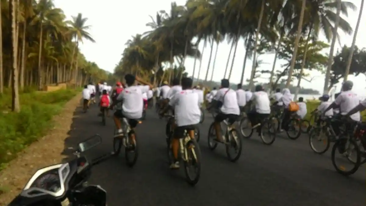 Gowes Pesona Nusantara 2017 di Bolaang Mongondow Diwarnai Penanaman Pohon Hitam