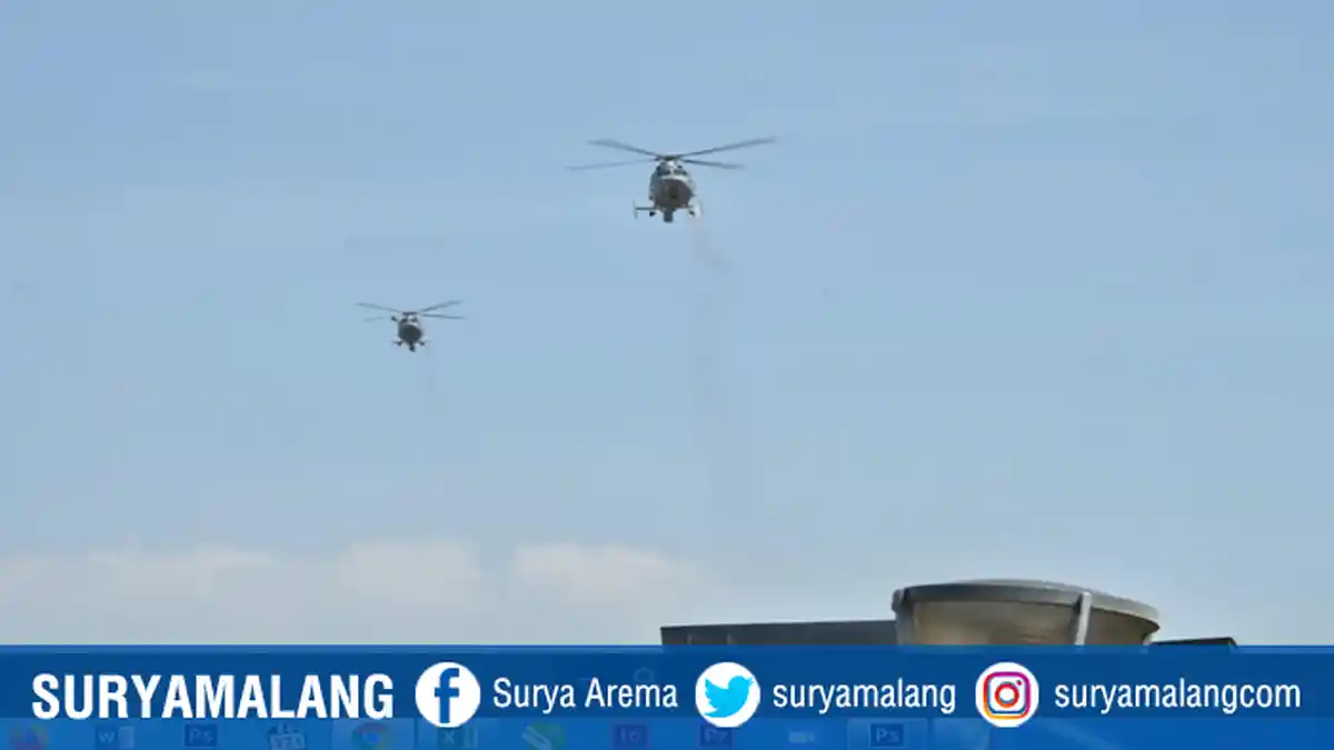 Semprotkan 10 Ton Disinfektan dari Udara, TNI AL Kerahkan Pesawat Terbang dan Helikopter