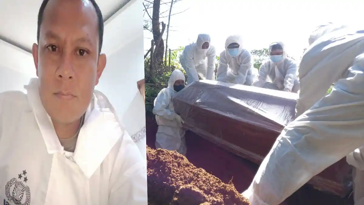 SOSOK Aipda Johanes Simbolon, Berdedikasi Jadi Relawan Covid: Semua Jenazah Seperti Keluarga Sendiri