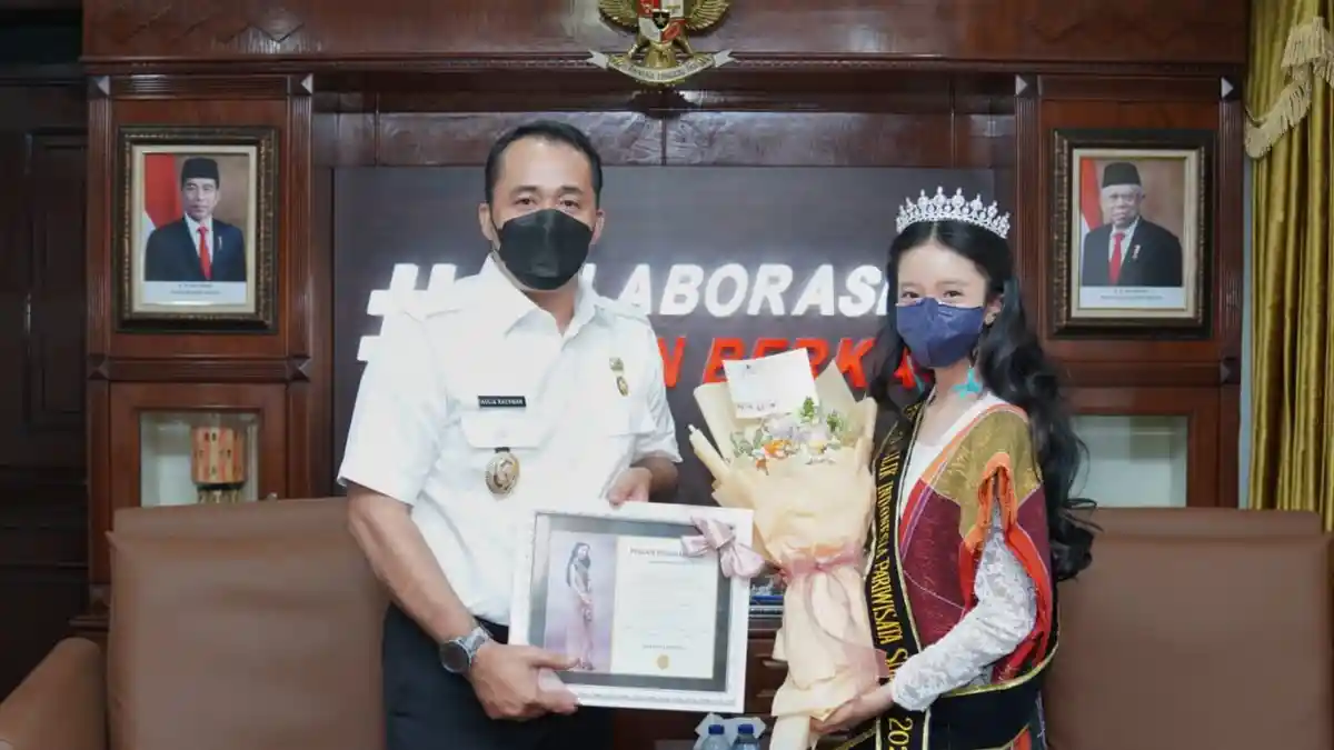 Putri Cilik Sumut 2021 Minta Restu dan Dukungan ke Kantor Wali Kota Medan, Ini Pesan Aulia Rachman