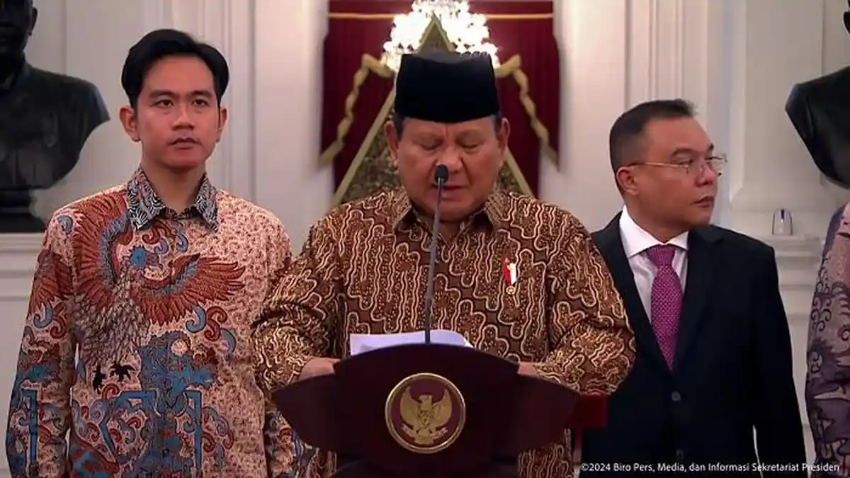 RESMI! 48 Menteri Kabinet Prabowo Gibran Lengkap Total Ada 7 Menko, Mayoritas eks Menteri Jokowi