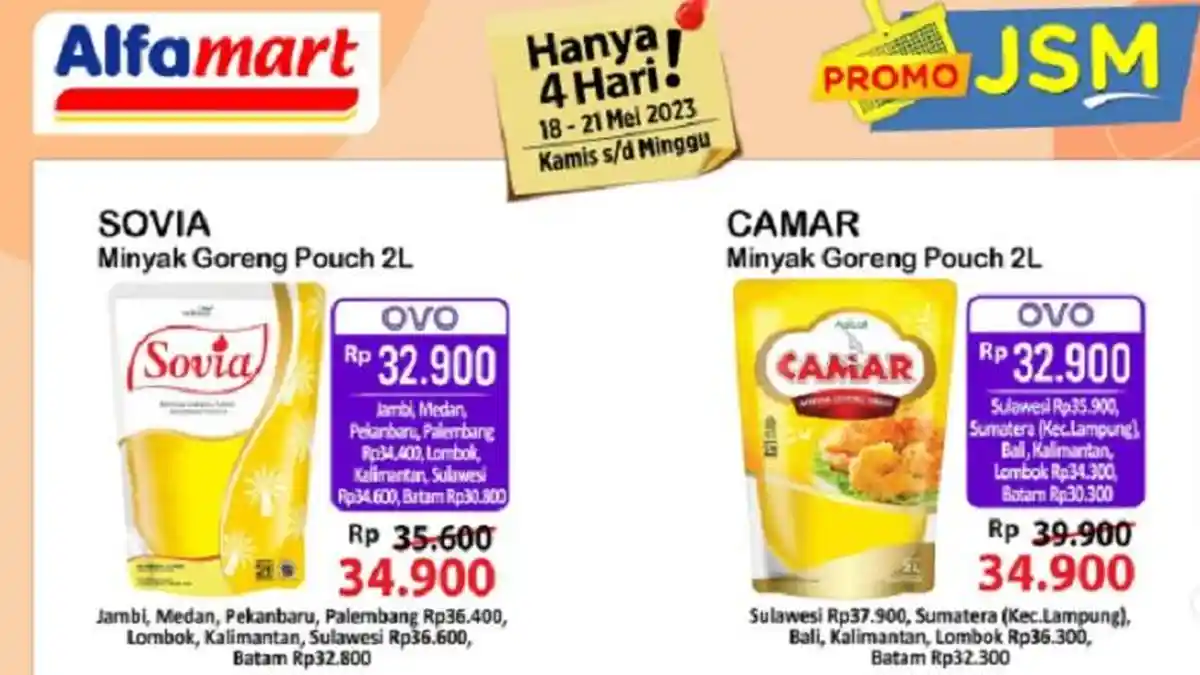 Promo JSM Alfamart Terbaru Hari Ini 19 Mei 2023 Camar Rp34.900 ...