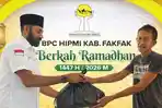BPC HIPMI Fakfak Salurkan Puluhan Paket Sembako Ramadan kepada Warga