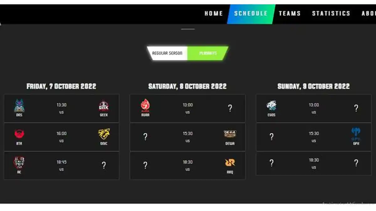Jadwal Babak Playoff MDL Season 6, Diawali DNS vs Geek dan BTR vs ONIC, 10 Tim Melaju