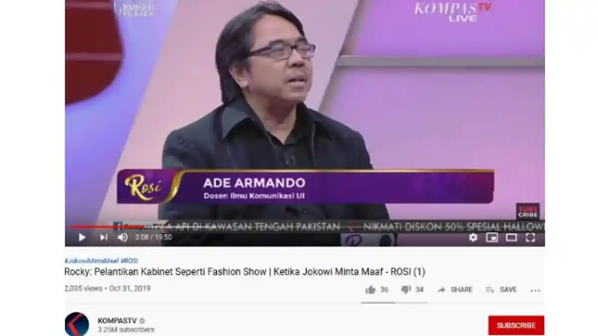 Tak Suka Prabowo Jadi Menhan hingga Singgung Pilpres 2019, Ade Armando: Tapi Jokowi Terima Gitu Saja