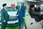 VIDEO Reaksi Prabowo Dapat Hadiah Mobil Listrik Buatan Turki Dari Erdogan