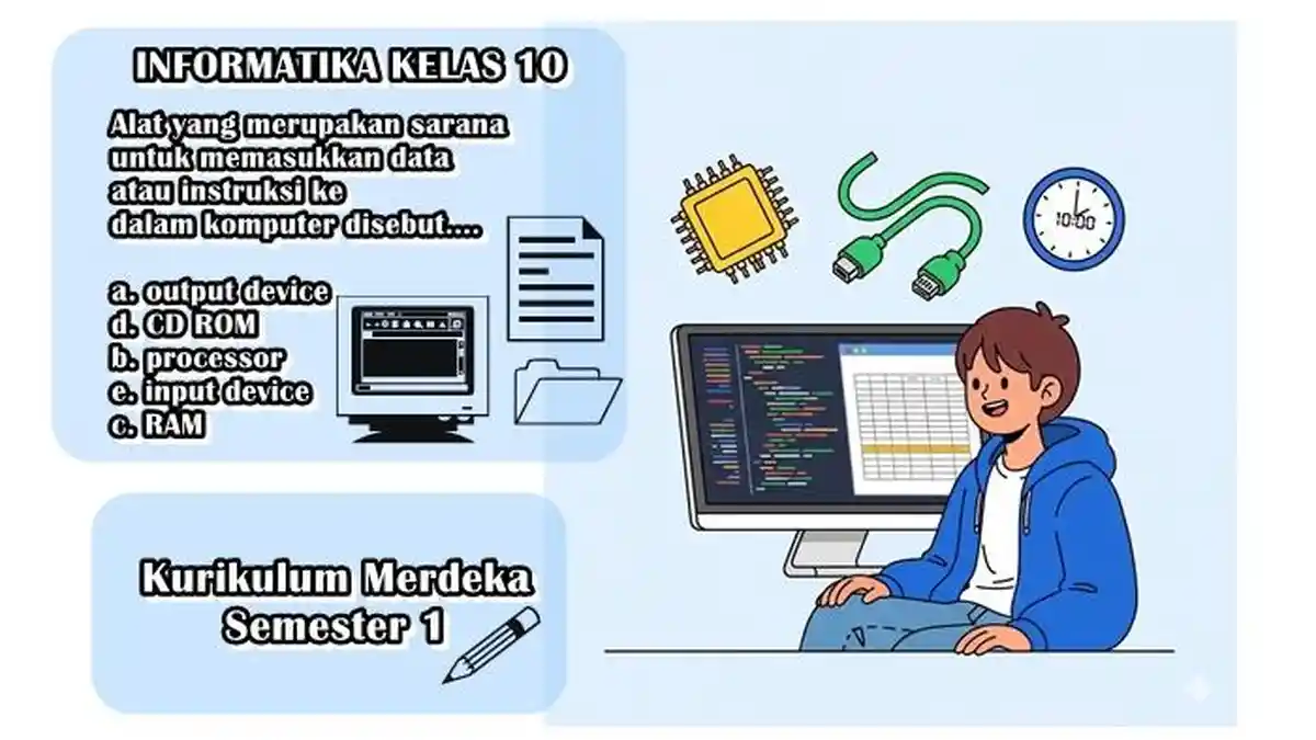30 Soal Informatika Kelas 10 Semester 1 Kurikulum Merdeka, Memahami Apa Itu Input Device