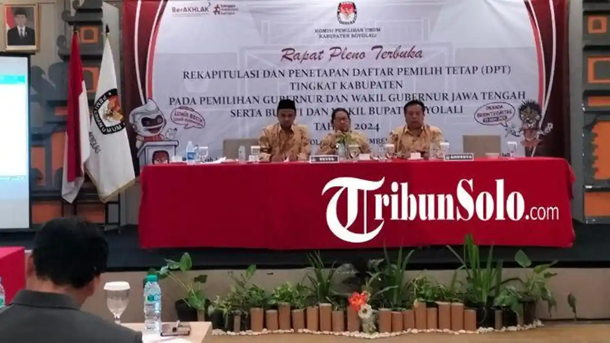 KPU Boyolali Tetapkan DPT Pilkada Serentak 2024, Lebih Banyak Dibanding Pilpres