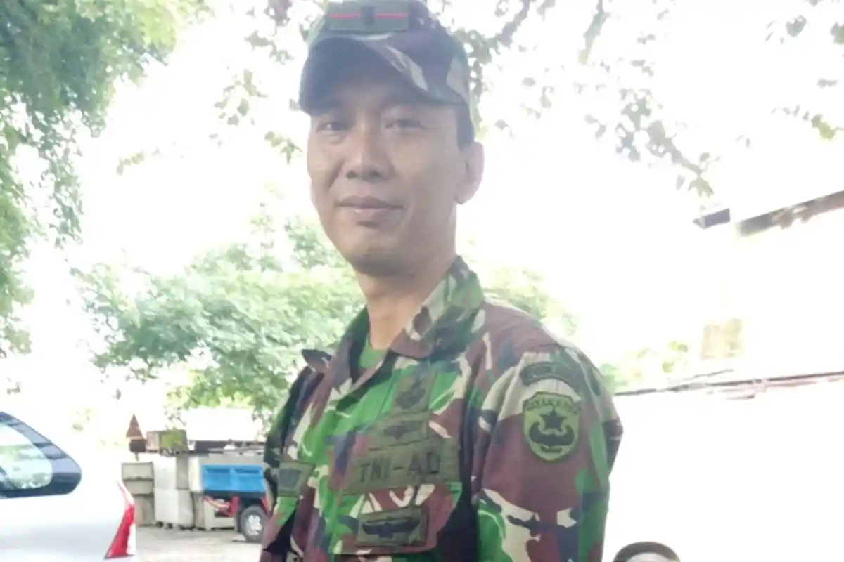 Danramil Kelapa Gading Mayor Infantri Edi Purwoko Rindu Berkelana Pakai Moge