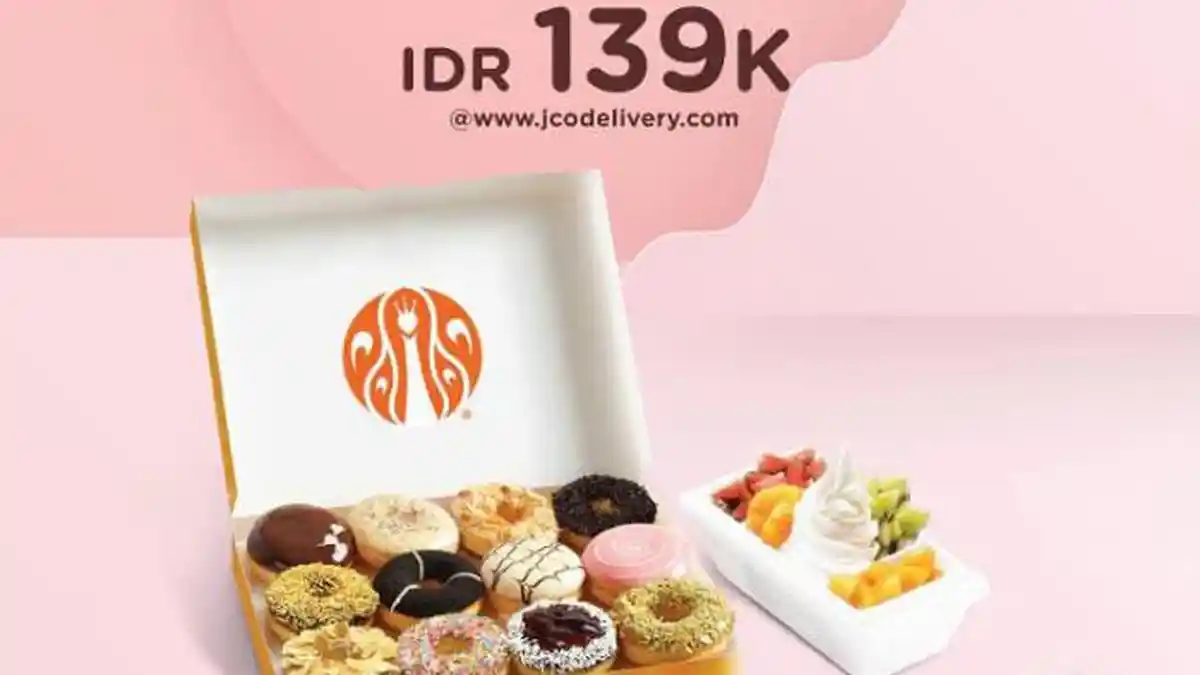 Promo JCO Hari Ini 12 Desember 2022, 1 Dzn Donuts + Jcool To Go hanya ...