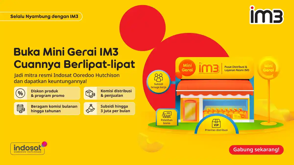 Mini Gerai IM3: Peluang Bisnis Baru bagi Pelaku Usaha Lokal di Sumatra