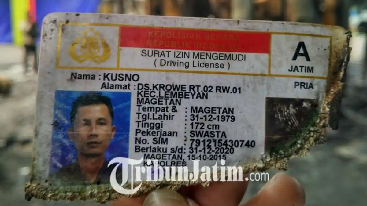 SIM Milik Kusno Korban Terbakarnya SPBU Ditemukan Sudah Tak Utuh Lagi