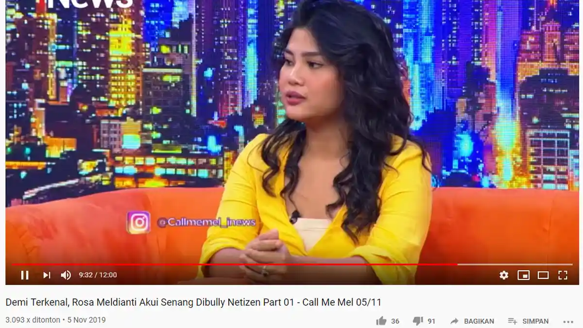 Demi Terkenal, Rosa Meldianti Mengaku Senang Dibully Warganet: Apalah Aku Tanpa Netizen