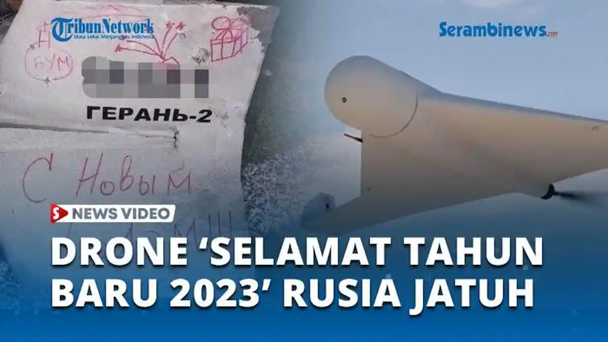 Drone Rusia Bertuliskan Selamat Tahun Baru 2023 ke Ukraina, Jatuh di Taman Bermain Anak-Anak