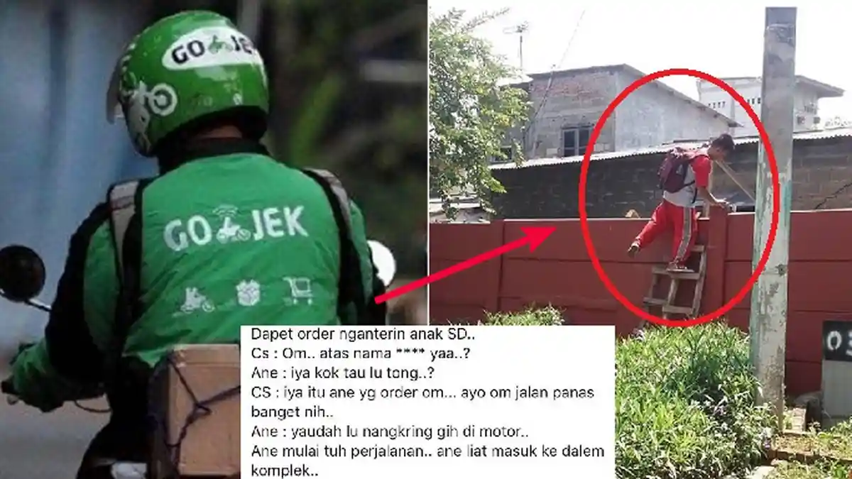 Viral Driver Ojek Online Kena 'Tipu' Bocah SD, Endingnya Kocak Banget
