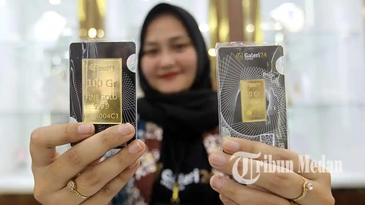 Harga Buyback Emas Antam 2 Oktober 2025 Anjlok Tipis Setelah Meroket