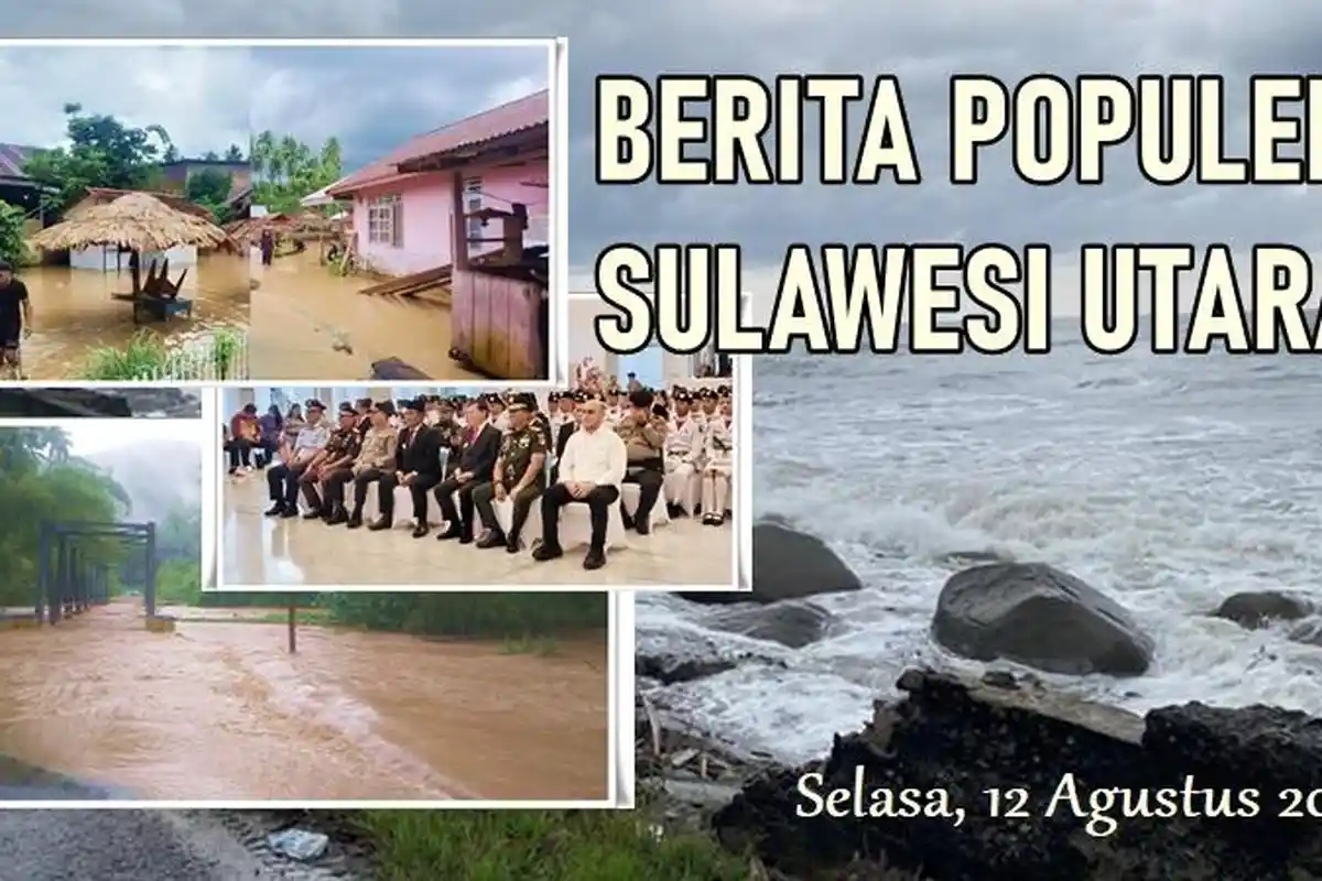 Berita Populer Sulut: Pasokan Listrik di Pulau Gangga, Banjir hingga Gelombang Tinggi di Bolsel
