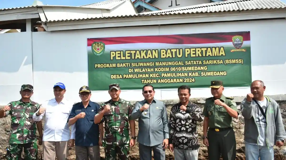 Program BSMSS 2024 Digelar di Pamulihan Sumedang, Cor Jalan hingga Buat Saluran Air