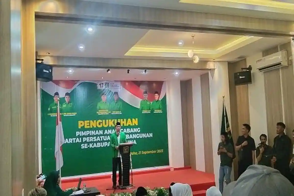 22 PAC Partai Persatuan Pembangunan Muna Dikukuhkan, DPW PPP Sultra: Parpol Harus Optimis Menang