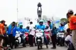Konvoi Kendaraan Listrik Jakarta Langit Biru