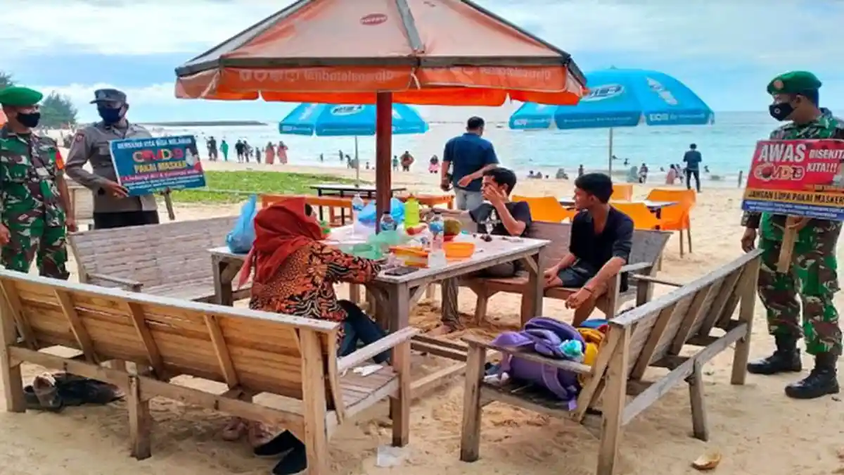 TNI/Polri Patroli ke Lokasi Obyek Wisata