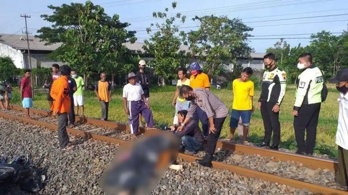 Kecelakaan Maut, Seorang Nenek Tewas Tertabrak Kereta Api, saat Nyebrang Sudah Doteriaki petugas