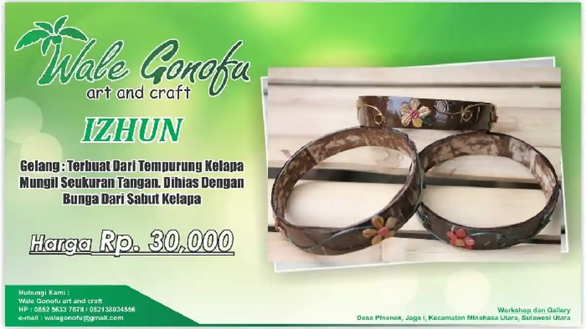 WALE GONOFU ART AND CRAFT - Gelang Unik Yang Etnik