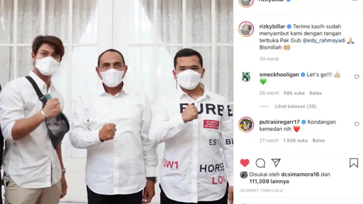 GUBERNUR Sumut Sempat Tak Percaya Rizky Billar Mau Beli Saham PSMS Medan, Akhirnya Menghadap Juga