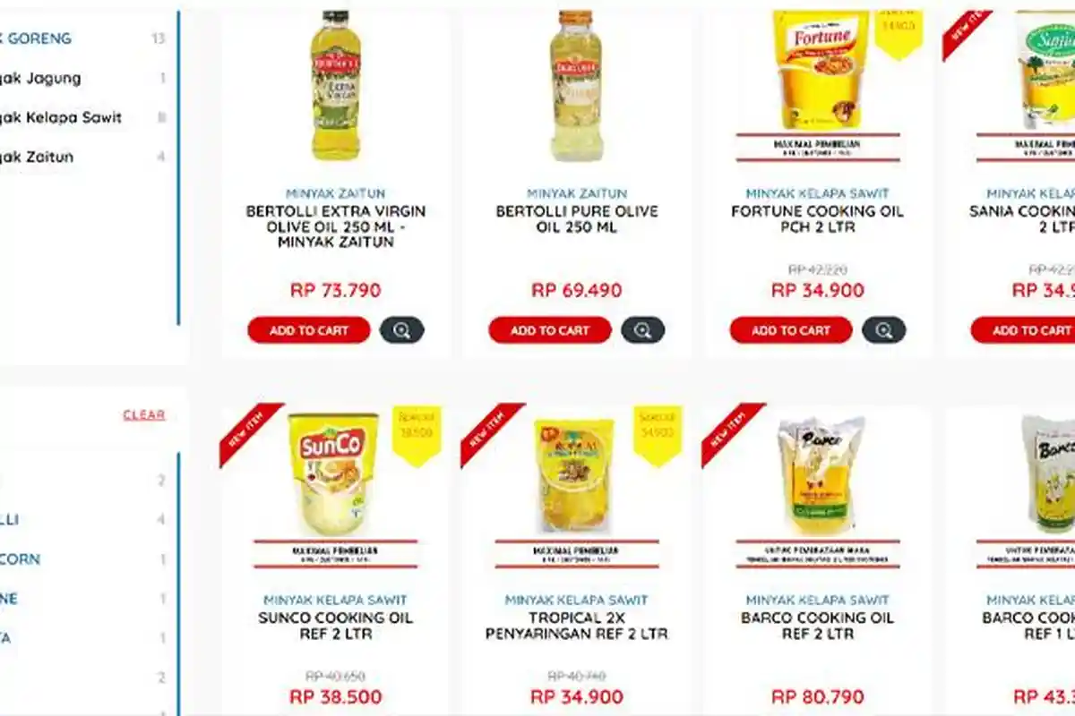 Harga Minyak Goreng di Hypermart Hari Ini Kamis 27 April 2023: Diskon Special Barco 1L Rp 43.390