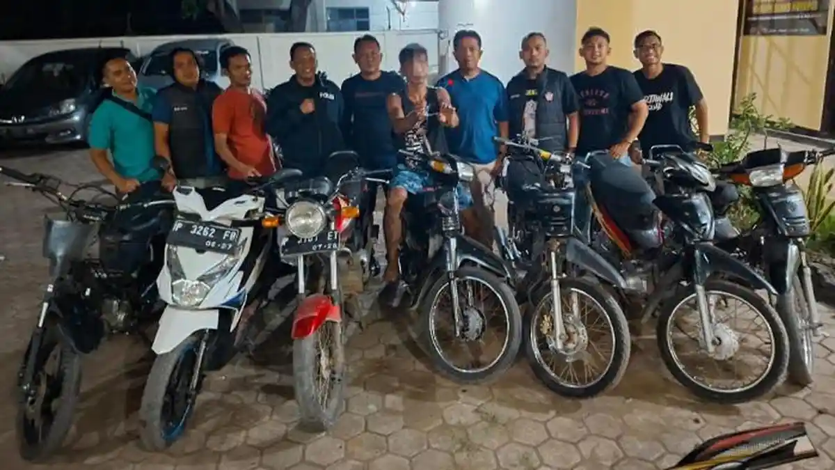 Terlibat Curanmor Tujuh TKP, Pria Asal Besuki Situbondo Dibekuk Polisi