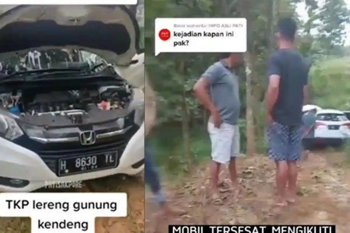 Mobil HRV Nyasar Ikuti Google Maps, Masuk Hutan yang Tak Mustahil di Lalui Mobil, Camat Heran