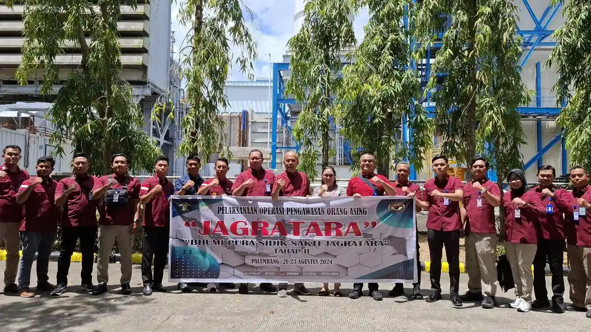 Cegah Masuknya Tenaga Kerja Asing, Kemenkumham Sumsel Lakukan Operasi JAGRATARA