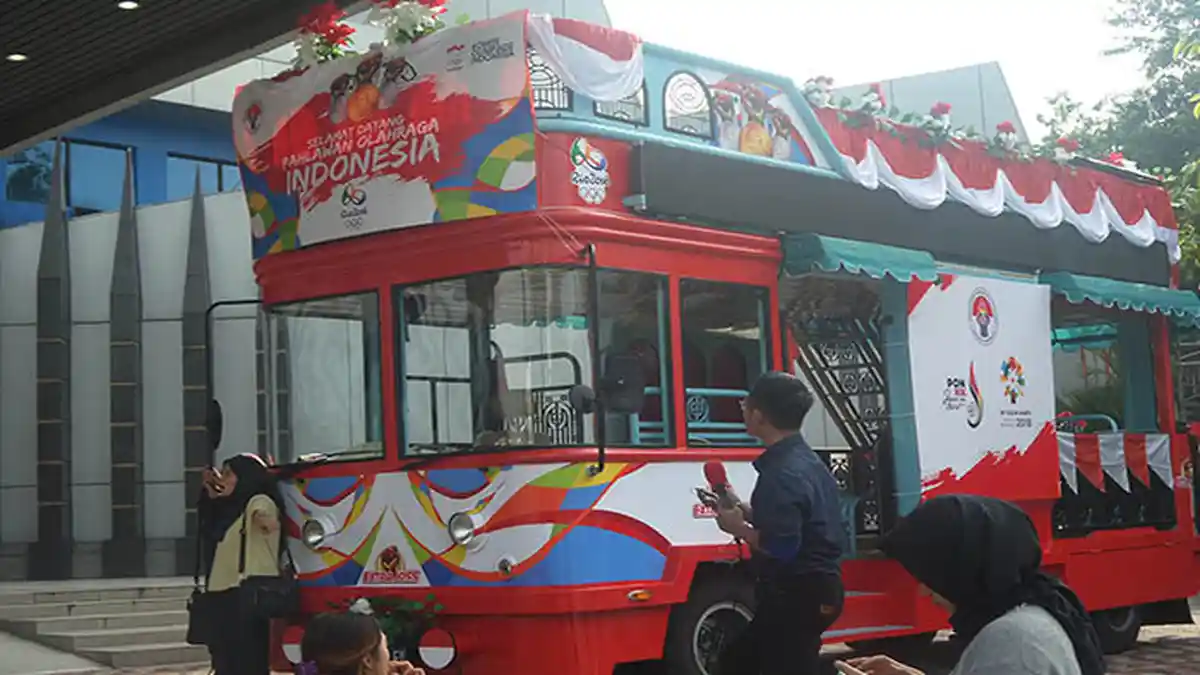 Bus Bandros yang Akan Mengarak Owi/Butet Telah Siap, Ini Penampakannya