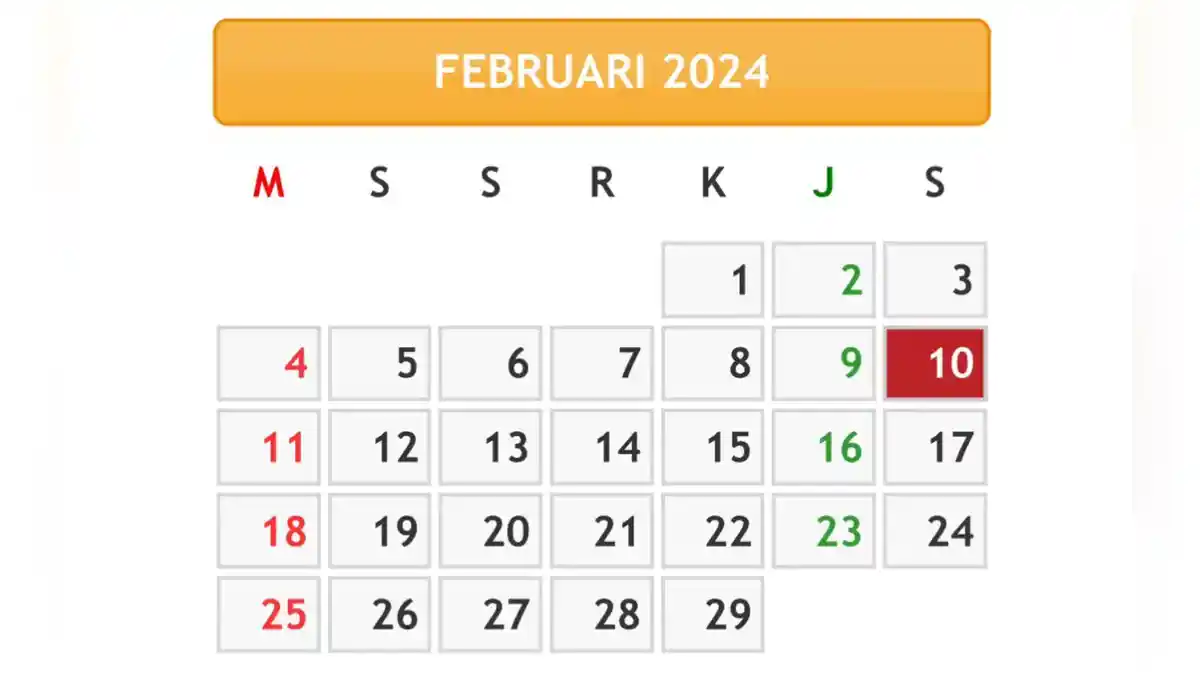 Kalender 2024 Cek Hari Libur Nasional di Bulan Februari, Kapan Hari Valentine Diperingati?