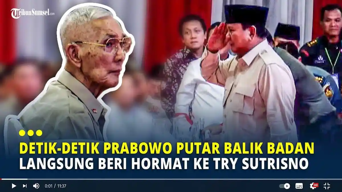 RESPON Prabowo Soal Jenderal Desak Pemecatan Wapres Gibran, Terbaca Saat Semeja dengan Try Sutrisno