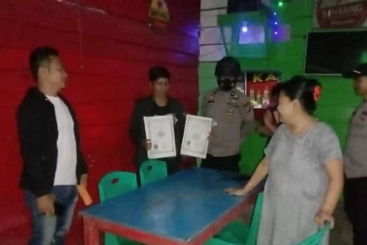 Operasi Sikat Anoa: Polsek Onembute Konawe Razia Penjual Miras Tradisional dan Kafe Remang-remang