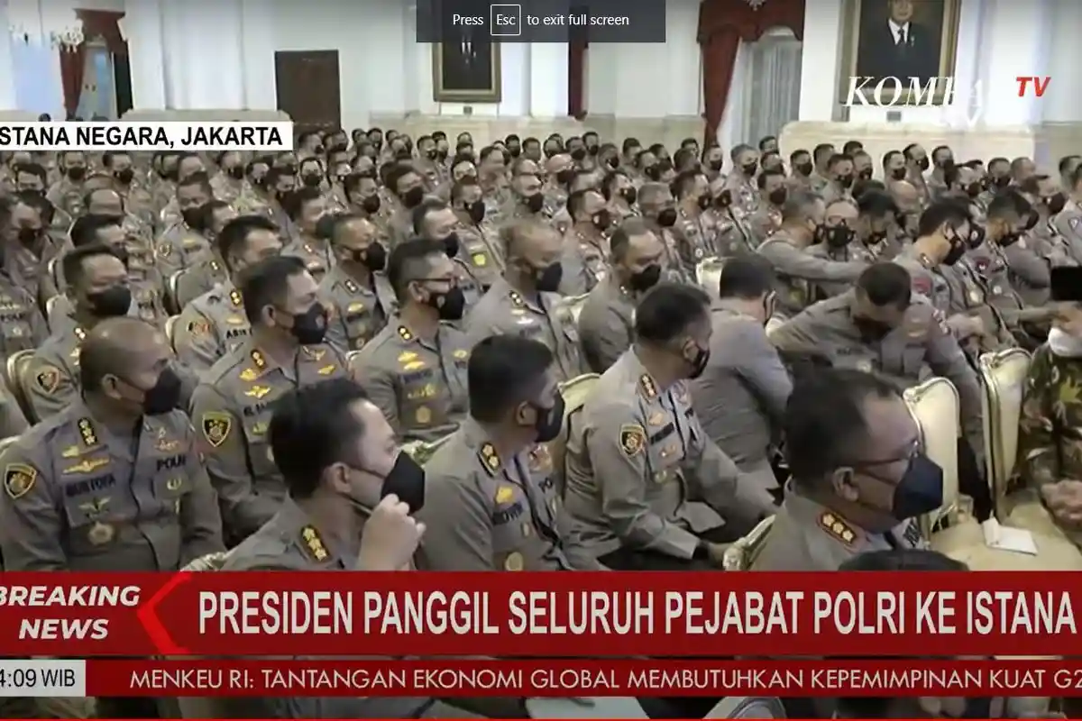 Polri Bantah Ada 8 Kapolda Positif Narkoba saat Tes Urine di Istana Presiden