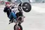Aksi Bever Girl dalam Asean Stunt Day IIMS 2015