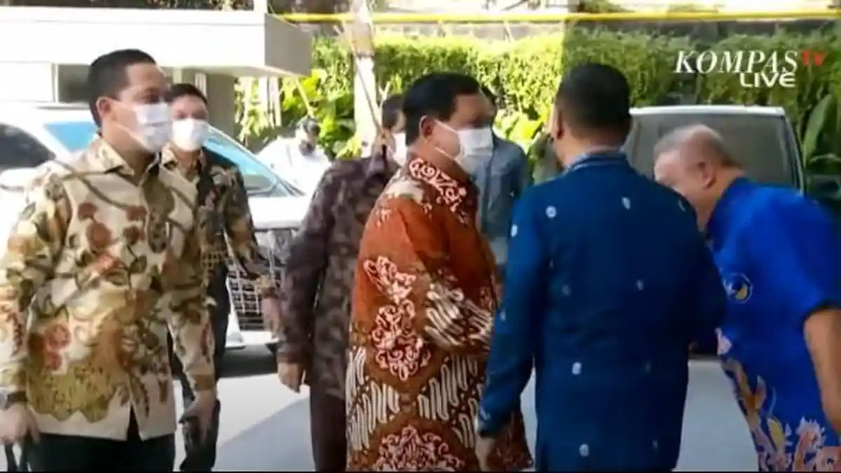 Prabowo Diundang Surya Paloh Datang ke Nasdem, Bahas Pemilu 2024