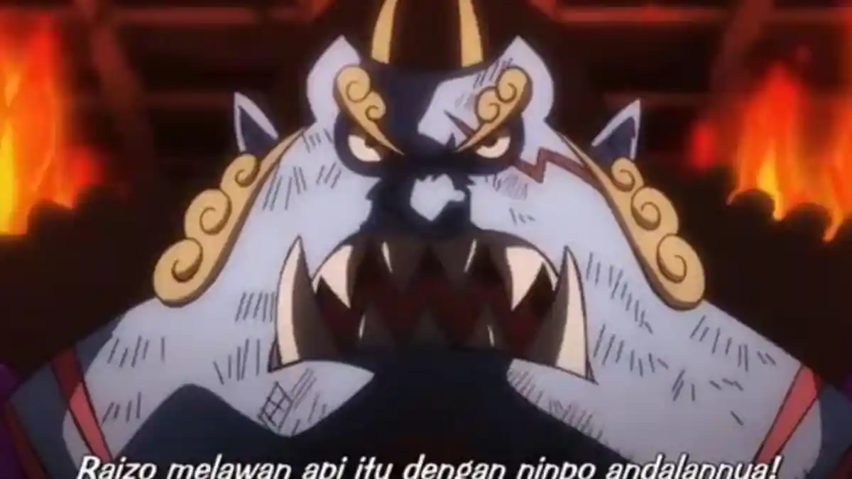 Spoiler Anime One Piece 1073, Kekuatan Jinbe Sangat Diandalkan, Pulau Onigashima Terbakar