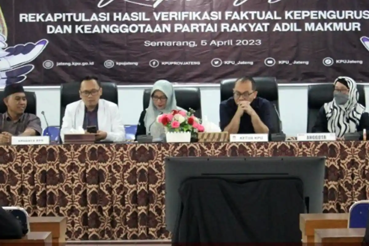 KPU Jateng Nyatakan Partai Prima Memenuhi Syarat Tapi Masih Perlu Perbaikan