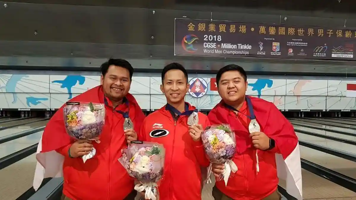 Tim Bowling Indonesia Meraih Medali Perak pada Kejuaraan Dunia Team Trio Event
