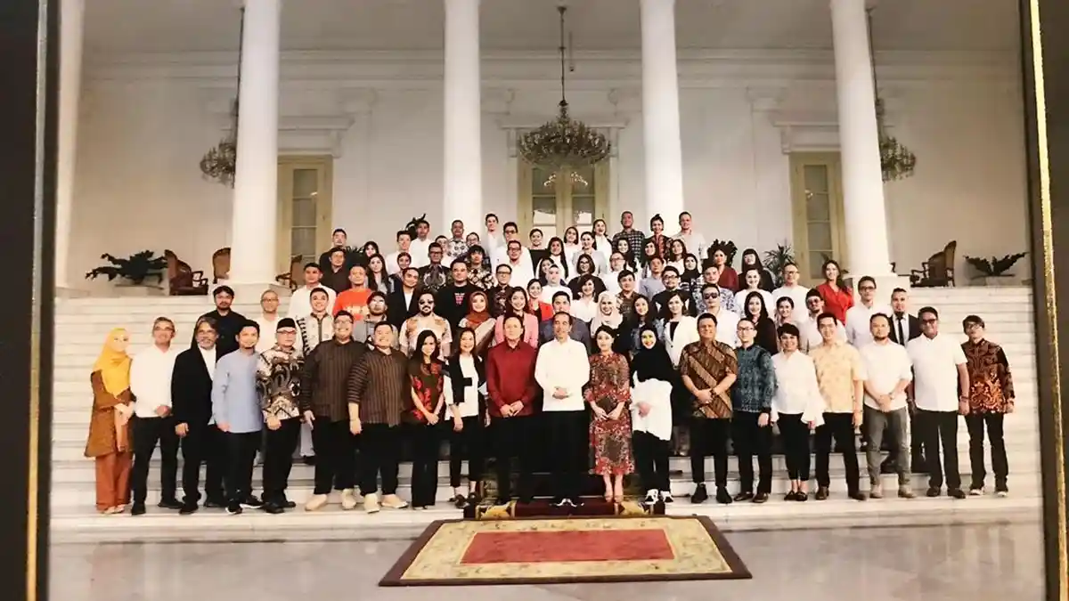 Potret Pertemuan Jokowi dan 100 Selebriti yang Mendukungnya Saat Pilpres