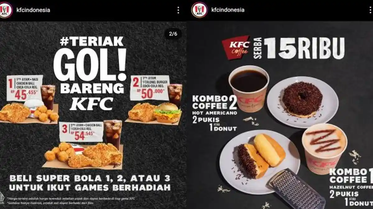 Serba Rp 50 Ribuan, Cek Promo KFC Hari Ini 22 November 2022, Nikmati Menu Teriak Gol! Bareng KFC