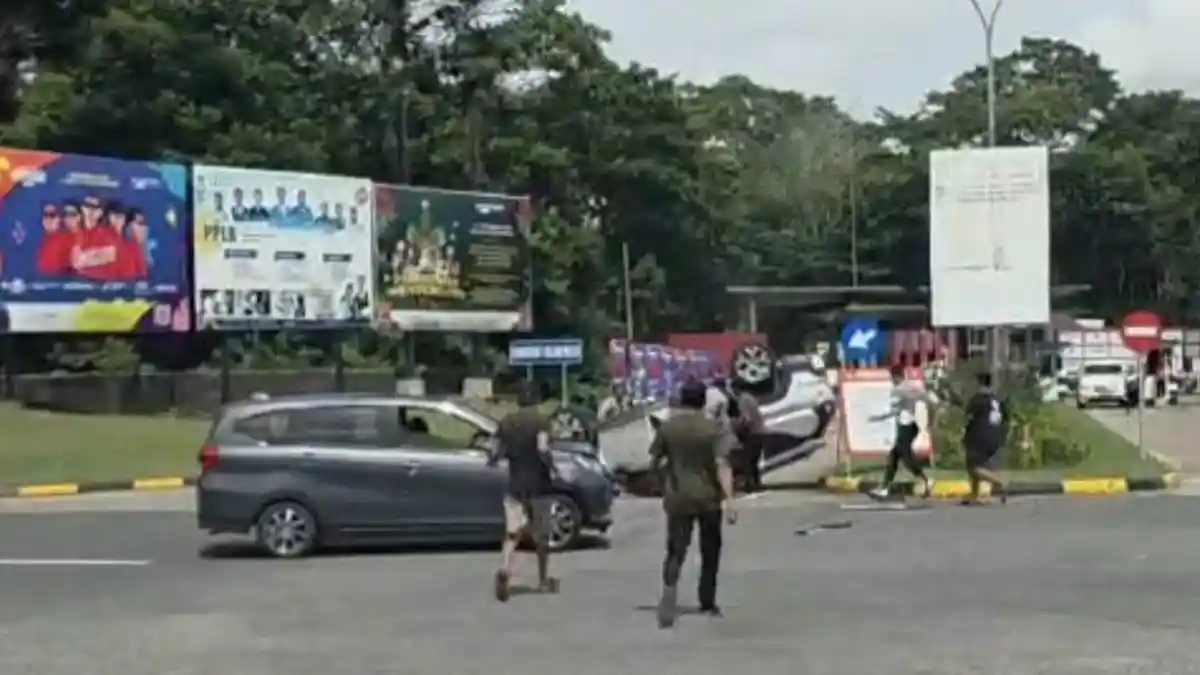 Sempat Viral di Medsos, Kecelakaan Dua Mobil di Simpang Lagoi Bintan Berakhir Damai